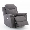 Кресло-реклайнер MILO 97x96xH103см, с электрическим механизмом, серый