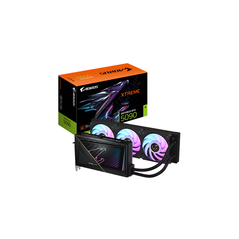 Gigabyte AORUS GeForce RTX 5090 XTREME WATERFORCE 32G NVIDIA 32 GB GeForce RTX 5090 GDDR7 HDMI ports quantity