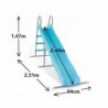 Slide hill Intex 2.44 m, height 1.47 m, light blue