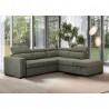 Corner sofa bed ODELIA-2 RC, light green