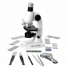 Educational Kit Scientific Microscope For Kids Accessories White