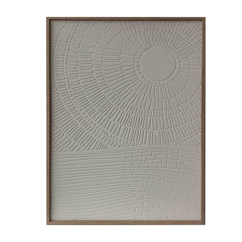 Wall art WALLY 60x80cm, abstract white