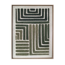 Wall art WALLY 60x80cm, green maze 2