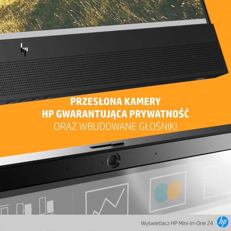 HP Mini-in-One 24 computer monitor 60.5 cm (23.8") 1920 x 1080 pixels Full HD LED Black