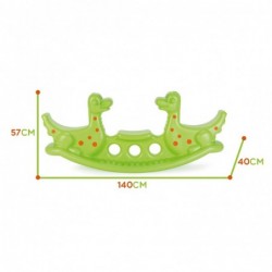 WOOPIE Bujak Wieloosobowy Dino Huśtawka Równoważna Jasno Zielony