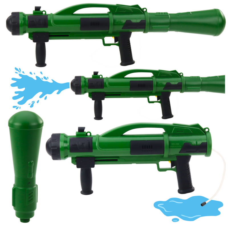 Bazooka Water Gun With Pump 73 cm Green 1100ml