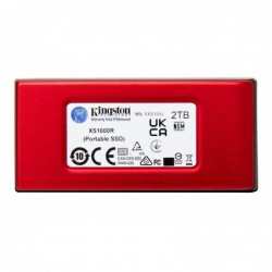 Kingston Technology 2TB XS1000 Red External USB 3.2 Gen 2 Portable Solid State Drive