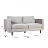 Sofa SPENCER 3-seater, light grey