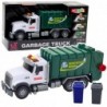 Garbage Truck Garbage Bins Lights Sounds Green 1:14