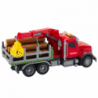 Timber Crane Truck Lights Sounds Red 1:14