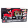 Timber Crane Truck Lights Sounds Red 1:14