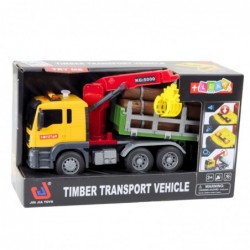 Timber Crane Truck Lights Sounds Yellow 1:14
