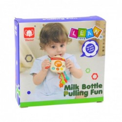 Sensory Toy Teether Rattle For Toddler Bottle 3in1