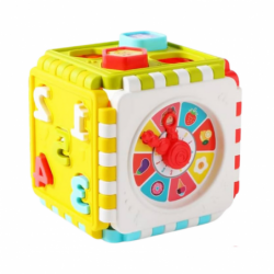 Educational Cube Sorter Numbers Patterns Clock Colored