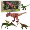 Set of Dinosaurs Figures Movable Legs Mouths 4pcs