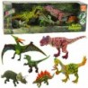 Set of Dinosaurs Figures Movable Legs Mouths 6pcs