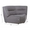 Modular sofa FREDDY corner, grey