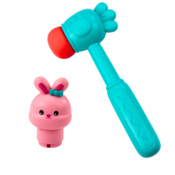 Arcade Game Hit Carrots With Hammer Jumping Rabbit