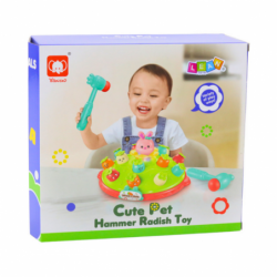 Arcade Game Hit Carrots With Hammer Jumping Rabbit