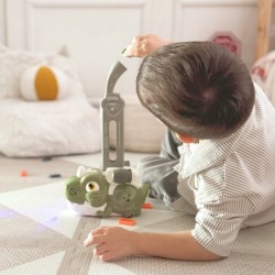 WOOPIE Elektryczna Ciuchcia Lokomotywa do Klocków Domino Dinozaur Pomarańczowy -  3szt.