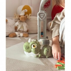 WOOPIE Elektryczna Ciuchcia Lokomotywa do Klocków Domino Dinozaur Pomarańczowy -  8 szt.