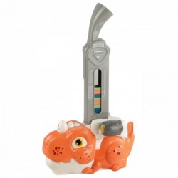 WOOPIE Elektryczna Ciuchcia Lokomotywa do Klocków Domino Dinozaur Pomarańczowy -  8 szt.