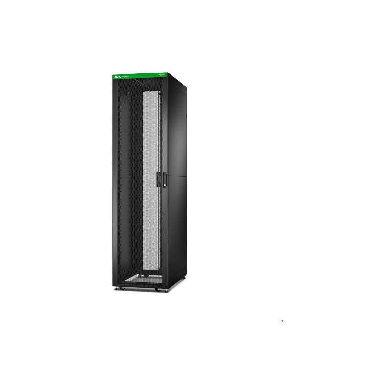 APC Easy Rack 600mm/48U/1000mm with Roof, Side panel,castors,feet and 4 Brackets, No Bottom, black