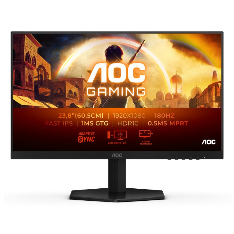AOC 24G42E 24 " IPS FHD 16:9 180 Hz 1 ms 1920 x 1080 pixels 300 cd/mu00b2 HDMI ports quantity 1 |