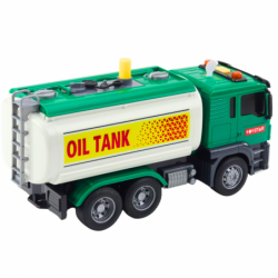 Truck Tanker Water Lights Sounds Green 1:14