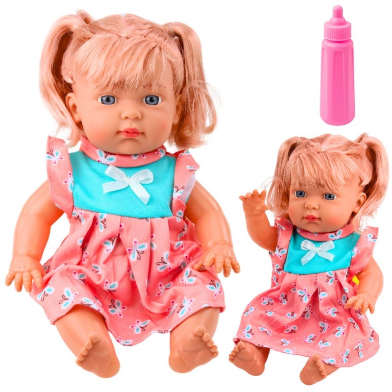 Baby Doll With Colorful Dress Pony Bottle Sound