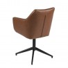 Chair armchair NORA PU brandy black