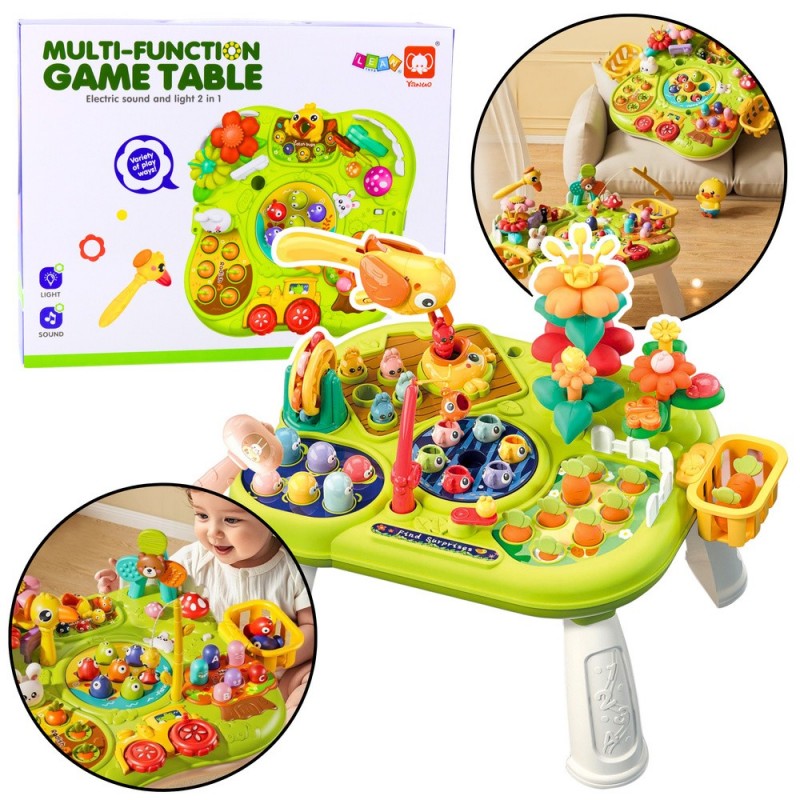 Multifunctional Board Interactive Table For Toddlers Skill Games