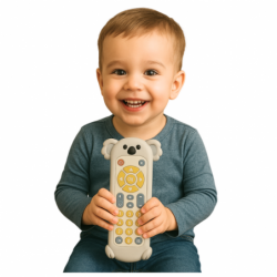 Interactive Remote Control for Toddlers Silicone Case Koala Beige