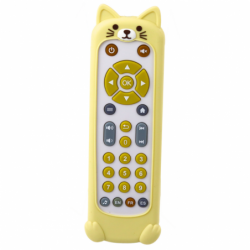 Interactive Remote Control For Toddler Silicone Case Cat Beige