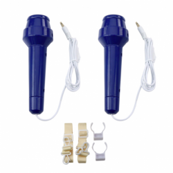 Karaoke Set Two Microphones Bluetooth Speaker MP3 Recording LED