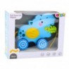 Hippopotamus on a string to pull for toddlers Sounds Blue