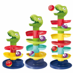 Ball Slide Tower Ball Head Sorter Dinosaur Green