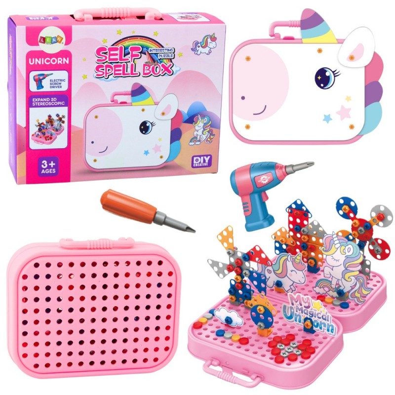 DIY Unicorn Drill Building Blocks Set