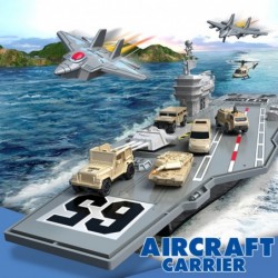 Large Military Aircraft Carrier Fighters Tanks Vehicles 70cm