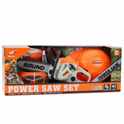 Chainsaw Helmet Glasses Gloves Sounds Set