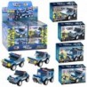 Police Vehicles Friction Drive Construction Blocks Set