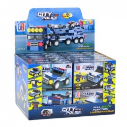 Police Vehicles Friction Drive Construction Blocks Set