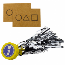 Set of 5 Squid Game Traditional Korean Games Dice Spinning Top Two Cards