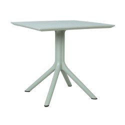 Laud MANGO 80x80xH75cm, rohekashall plastik