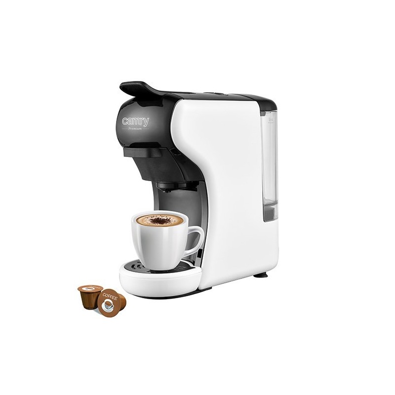 Camry Multi-capsule Espresso machine CR 4414 Pump pressure 19 bar, Ground/Capsule, 1450 W, White/Black