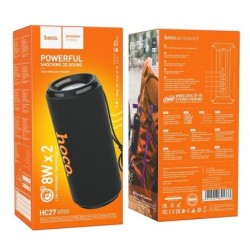 HOCO HC27 Soundful Portable speaker Blutooth/ FM/ TF card/ USB memory stick/ AUX 2 x 8 W Black