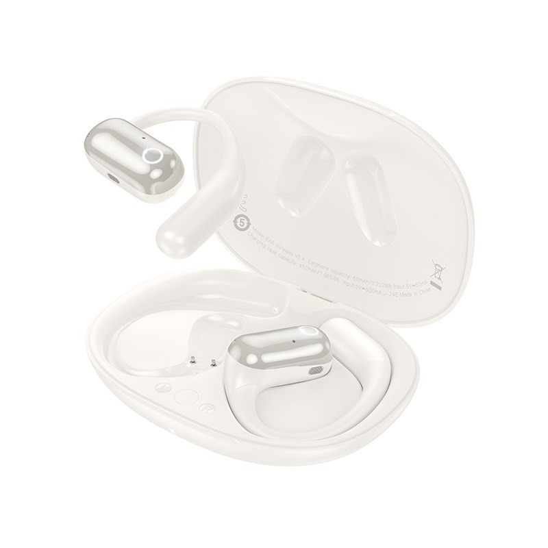 Hoco EA6 Headset Wireless Open-Ear Connectivity/Music Bluetooth White