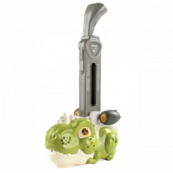 WOOPIE Elektryczna Ciuchcia Lokomotywa do Klocków Domino Dinozaur Zielony - ZESTAW 3 SZT.