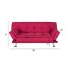 Sofa bed ROXY red