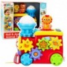 Interactive Musical Locomotive For Toddlers Gears Colorful